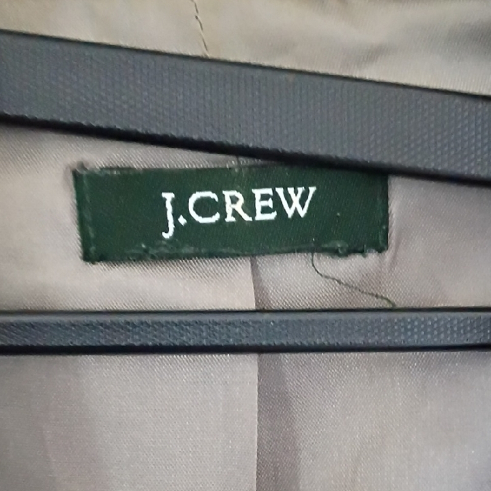 J. Crew Classic Brown Wool Blazer w/Suede Elbow Patches - Picture 5 of 9